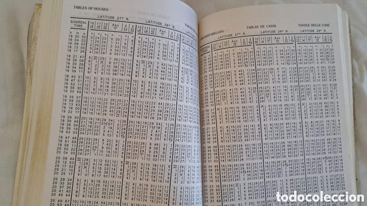 Libros de segunda mano: TABLAS DE CASAS. Astrolog&iacute;a - Foto 6