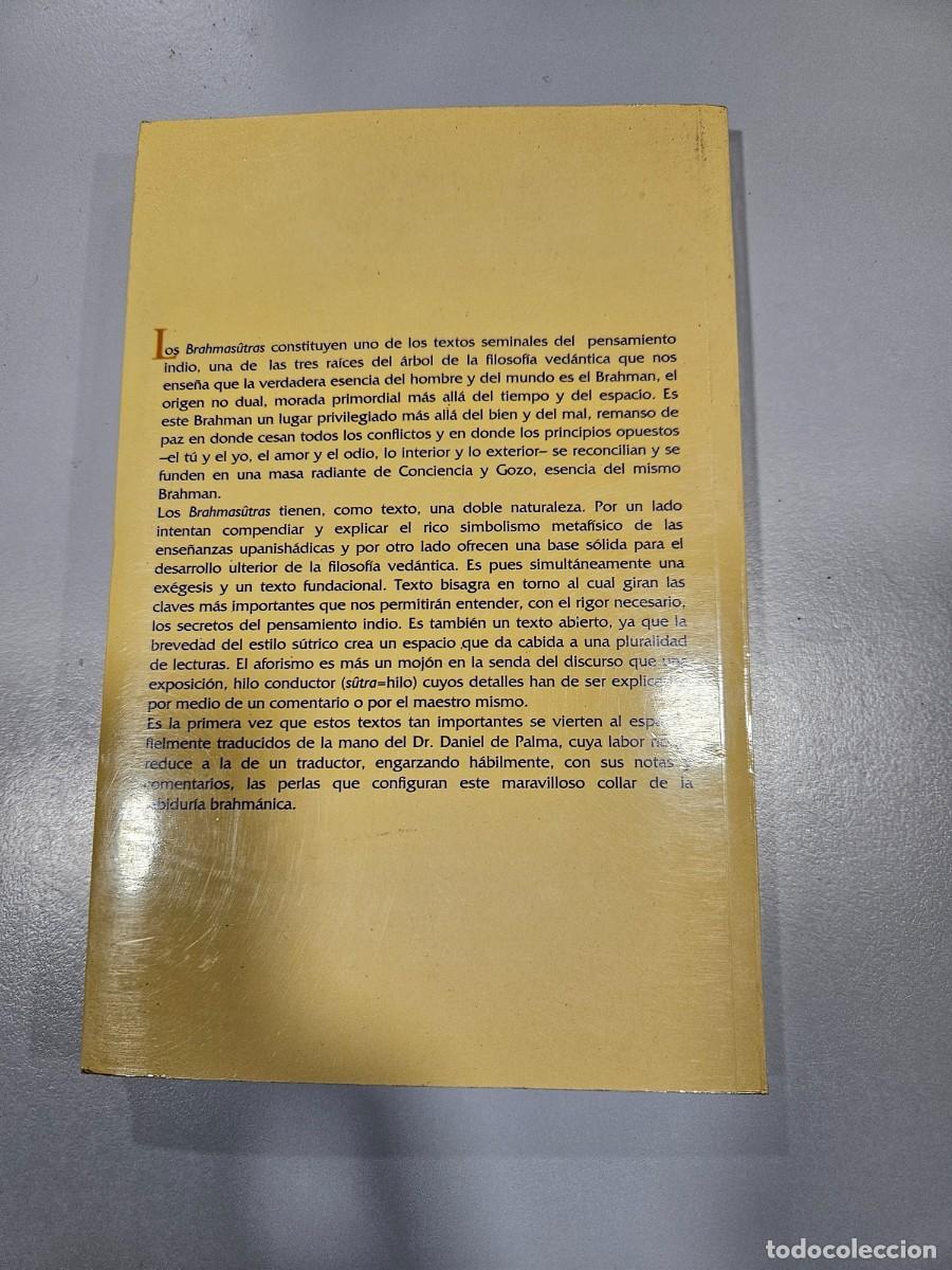 Libros de segunda mano: BRAHMA SUTRAS - TAPA BLANDA - Foto 2