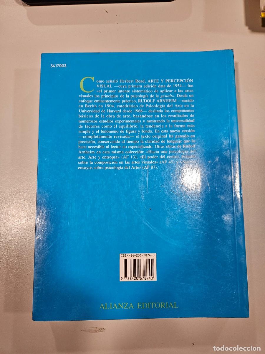 Libros de segunda mano: ARTE Y PERCEPCION VISUAL: PISCOLOGIA DEL OJO CREADOR - Foto 2