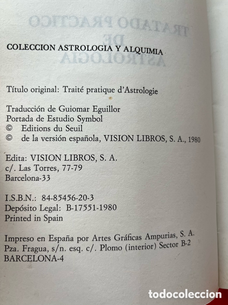 Libros de segunda mano: Libro Tratado pr&aacute;ctico de Astrolog&iacute;a - Andr&eacute; Barrault - Foto 5