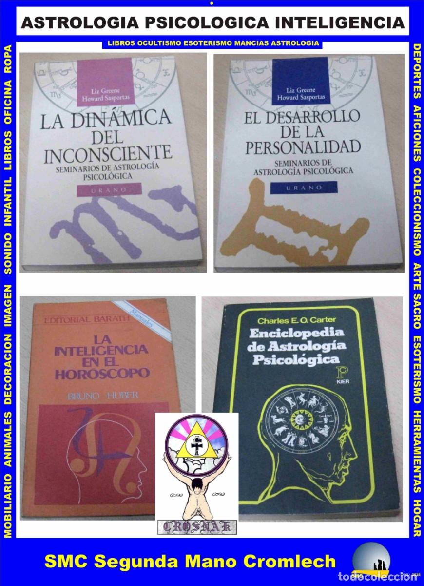 Libros de segunda mano: 4 Libros ASTROLOGIA PSICOLOGICA INTELIGENCIA de la Biblioteca de CROSNAK