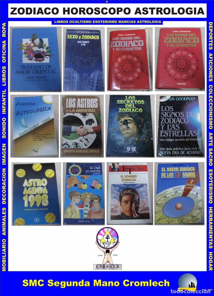 Libros de segunda mano: 13 Libros HOROSCOPO ZODIACO ASTROLOGIA de la Biblioteca CROSNAK