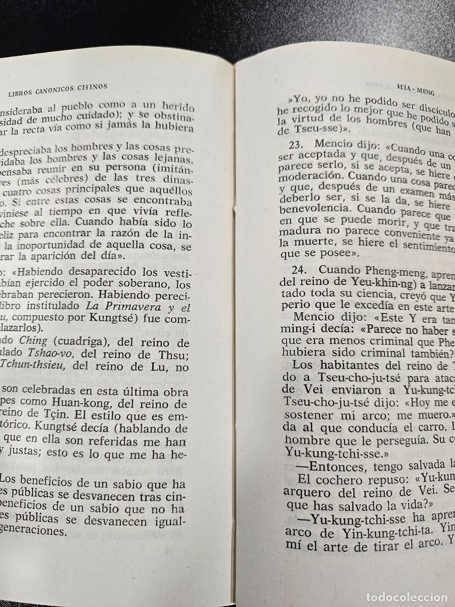 Libros de segunda mano: LOS LIBROS CANONICOS CHINOS - Foto 2