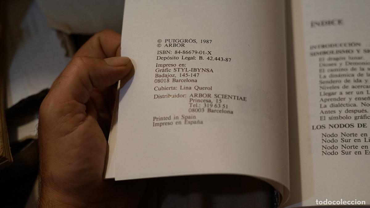Libros de segunda mano: Puiggros - Los nodos de la luna - Arbor 1987 - Foto 2