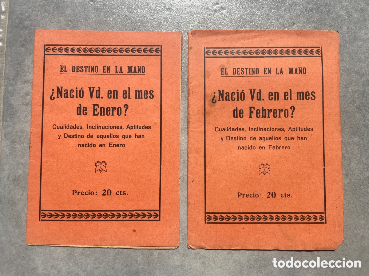 Gebrauchte B&uuml;cher: El destino en la mano. Nacimiento en enero o febrero. Quiromancia.