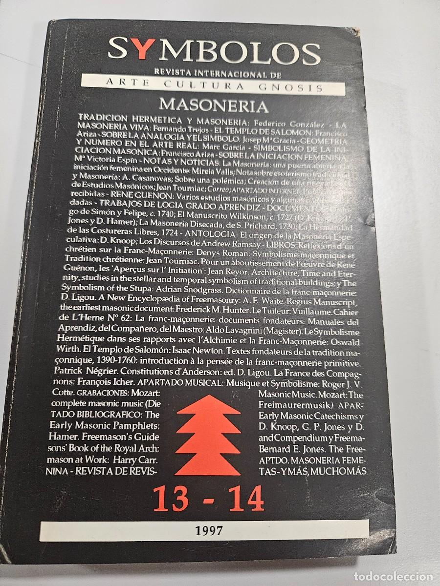 Libros de segunda mano: SYMBOLOS - 13-14 - Masoneria