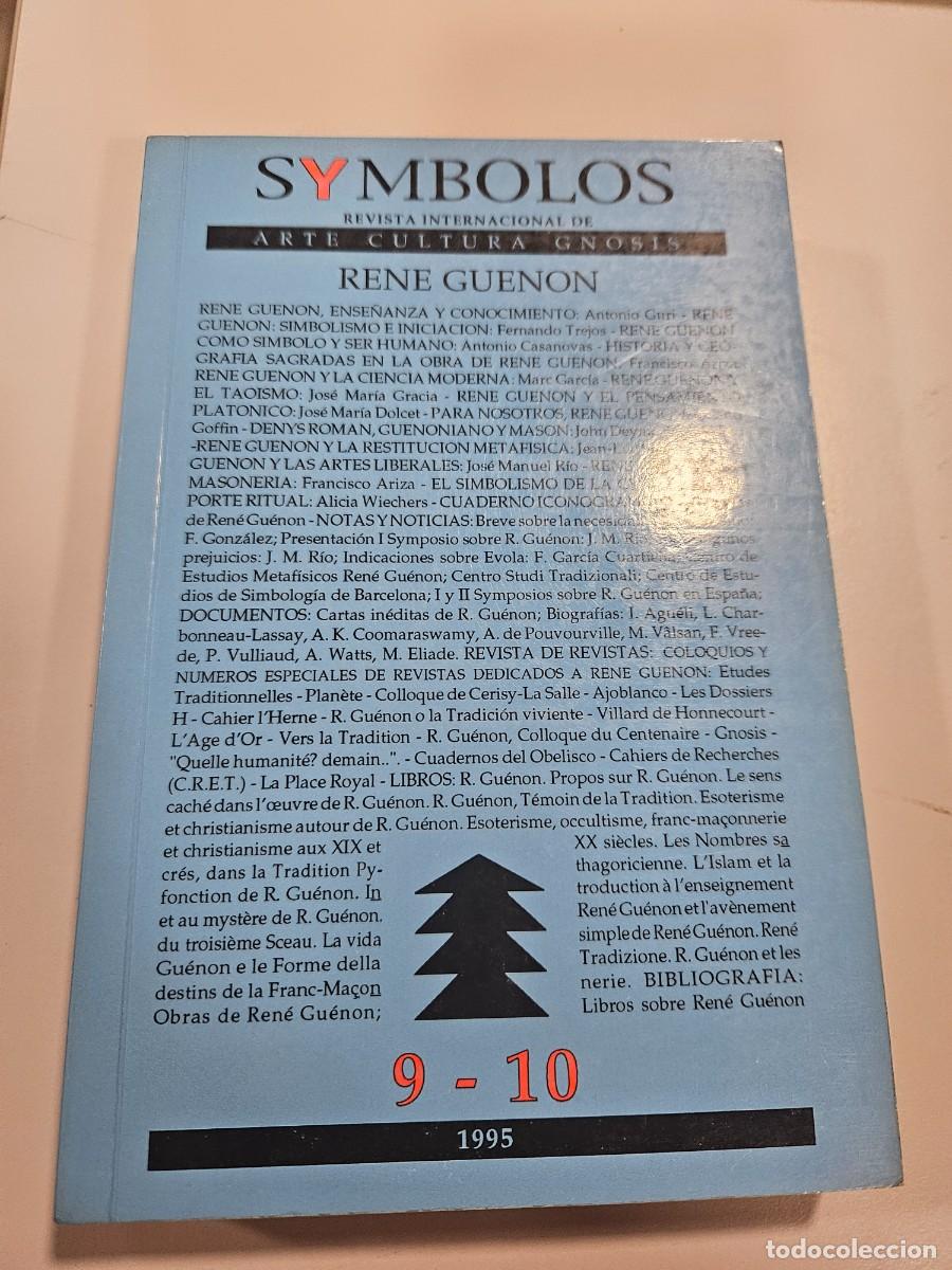 Libros de segunda mano: SYMBOLOS - 9-10 RENE GUENON