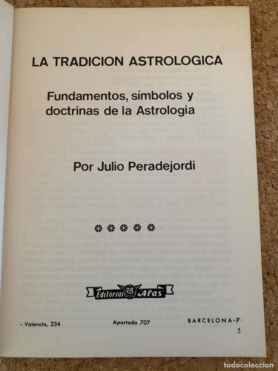 Libros de segunda mano: La tradici&oacute;n Astrol&oacute;gica (Bols 49) - Foto 2