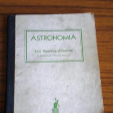 Libros de segunda mano: ASTRONOMIA .. POR LUIS GONZÁLEZ CIFUENTES .. 1943