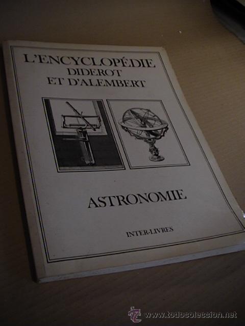 Libros de segunda mano: LEncyclopedie. Astronomie. Diderot y dalambert - Foto 7