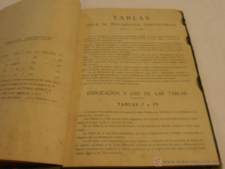 Libros de segunda mano: TABLAS PARA LA NAVEGACION ASTRONOMICA - Foto 6