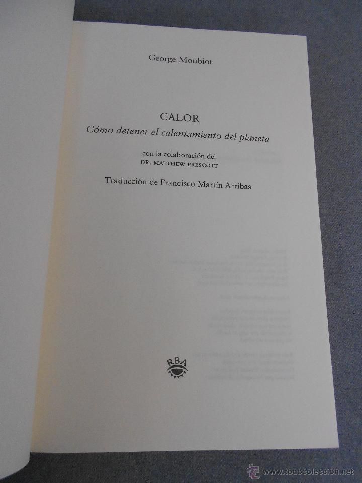 Libros de segunda mano: CALOR. COMO PARAR EL CALENTAMIENTO GLOBAL - Foto 3