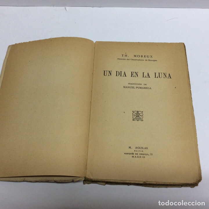 Libros de segunda mano: UN D&Iacute;A EN LA LUNA / Abate Th. MOREUX - Foto 2