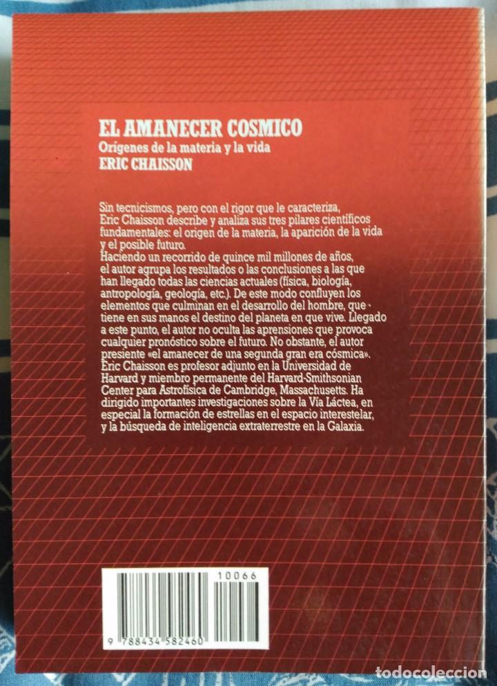 Libros de segunda mano: Eric Chaisson . El amanecer c&oacute;smico - Foto 2