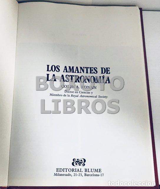 Libros de segunda mano: RONAN, Colin A. Los amantes de la Astronom&iacute;a - Foto 3