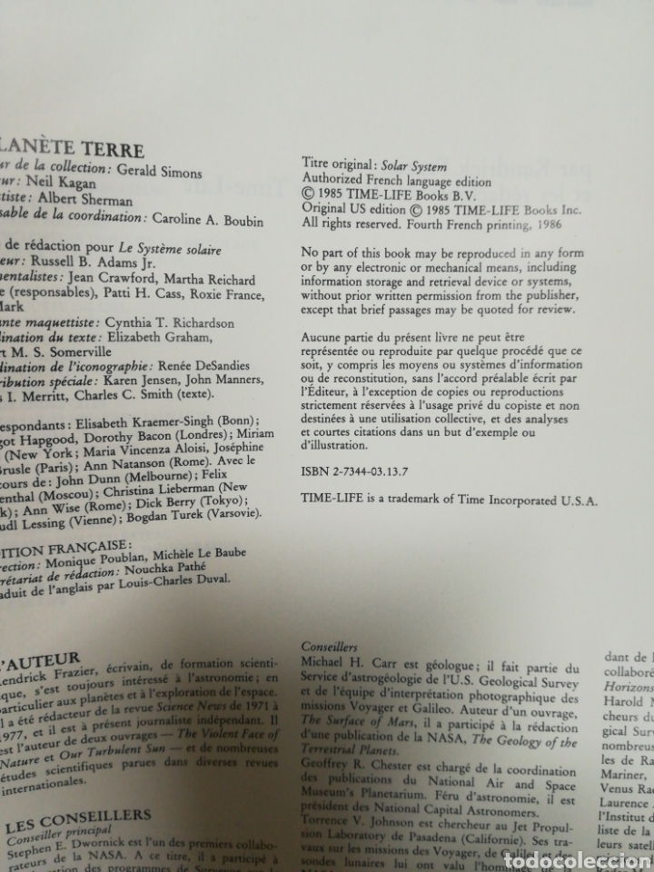 Libros de segunda mano: Le systeme solaire la planete Terre Ed. Time life - Foto 2