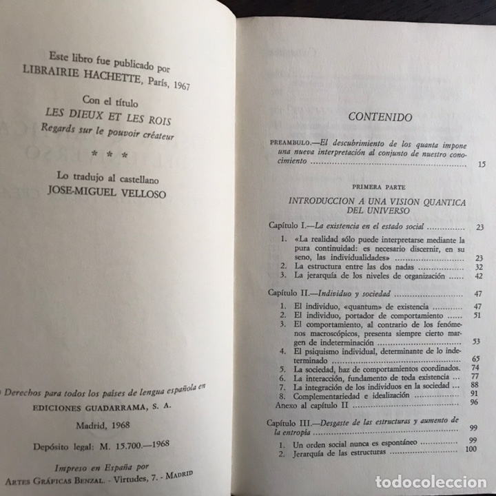 Libros de segunda mano: Visi&oacute;n cu&aacute;ntica del universo. Jacques Rueff - Foto 2