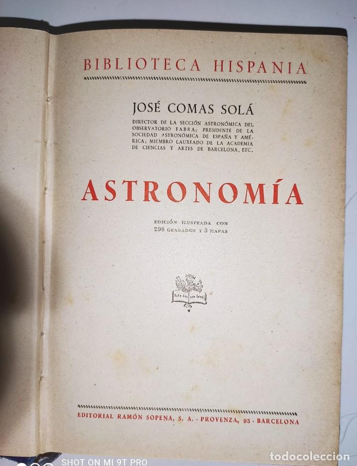 Libros de segunda mano: ASTRONOMIA (1943) - Foto 2