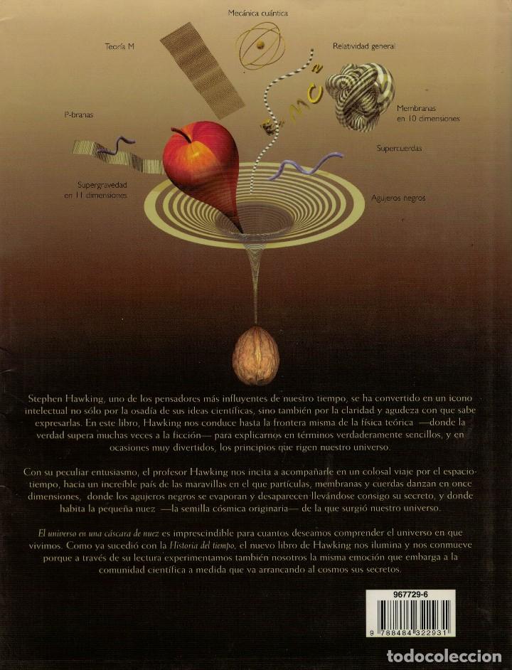 Libros de segunda mano: Stephen Hawking, El Universo en una C&aacute;scara de Nuez - Foto 2