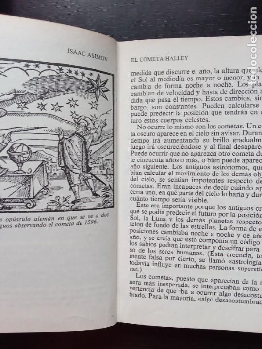 Libros de segunda mano: Isaac Asimov.El cometa halley. - Foto 2