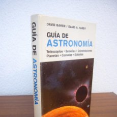 Libros de segunda mano: DAVID BAKER & DAVID A. HARDY: GUIA DE ASTRONOMÍA (OMEGA, 1980) TAPA DURA. PERFECTO.. Lote 332184583
