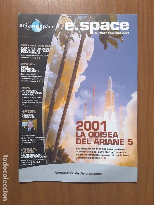 Libros de segunda mano: E.Space 162. Newsletter de Arianespace. - Foto 1
