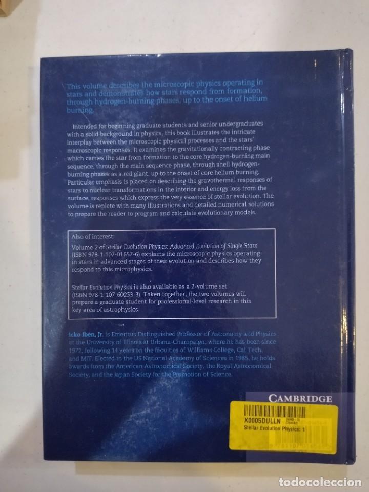 Libros de segunda mano: Stellar Evolution Physics vol. 1: Physical Processes in Stellar Interiors - Icko Ben Jr. - Foto 2