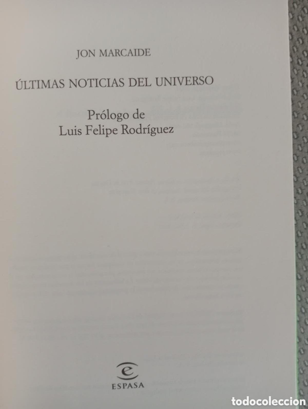 Libros de segunda mano: &Uacute;ltimas noticias del universo / Jon Marcaide - Foto 2