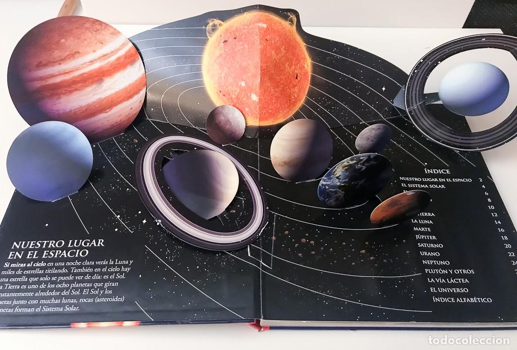 Libros de segunda mano: ATLAS DEL ESPACIO - LIBRO POP-UP INTERACTIVO - SM - Foto 4