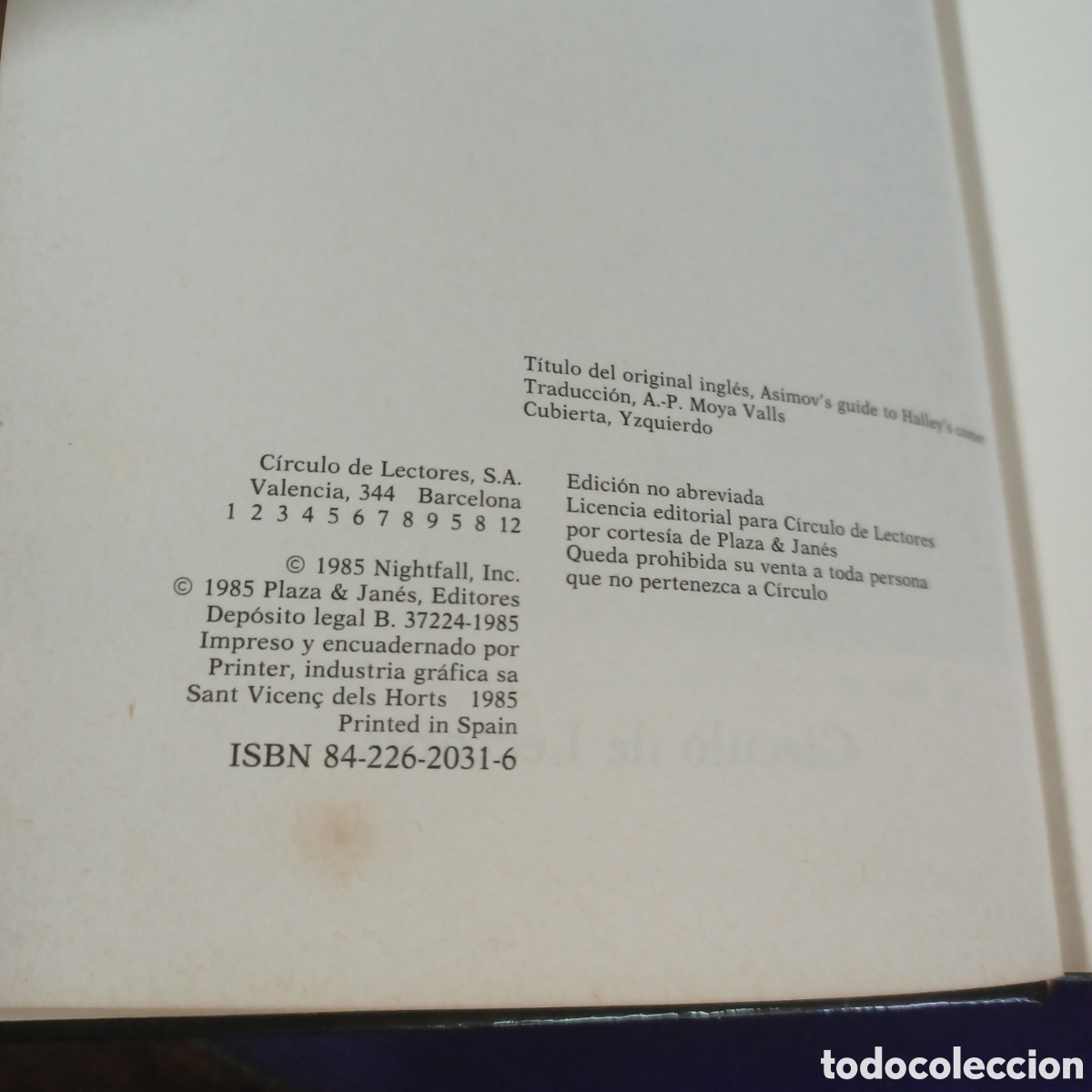 Libros de segunda mano: EL COMETA HALLEY - ISAAC ASIMOV - Foto 3