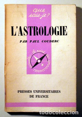 Libros de segunda mano: COUDERC, Paul - LASTROLOGIE - Paris 1957 - Foto 1