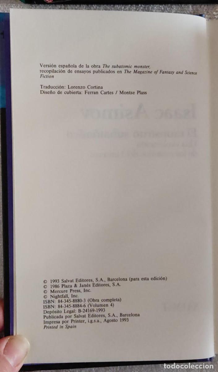 Libros de segunda mano: EL MONSTRUO SUBAT&Oacute;MICO. - Foto 4