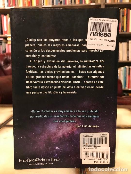 Libros de segunda mano: El universo improbable. Rafael Bachiller - Foto 2