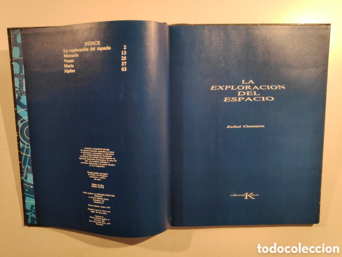 Libros de segunda mano: Libro. La Exploracion del Espacio. Rafael Clemente. Kairos 1979 - Foto 2