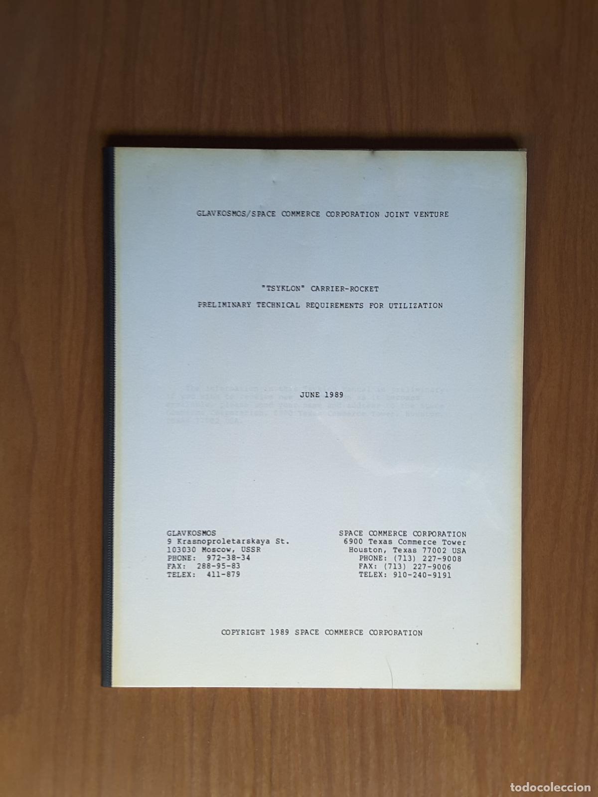 Libros de segunda mano: Tsyklon Carrier Rocket - Preliminary Technical Requierements for Utilization - Foto 1