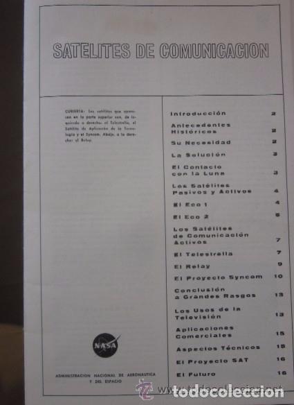 Libros de segunda mano: SATELITES DE COMUNICACION - NASA - Foto 3