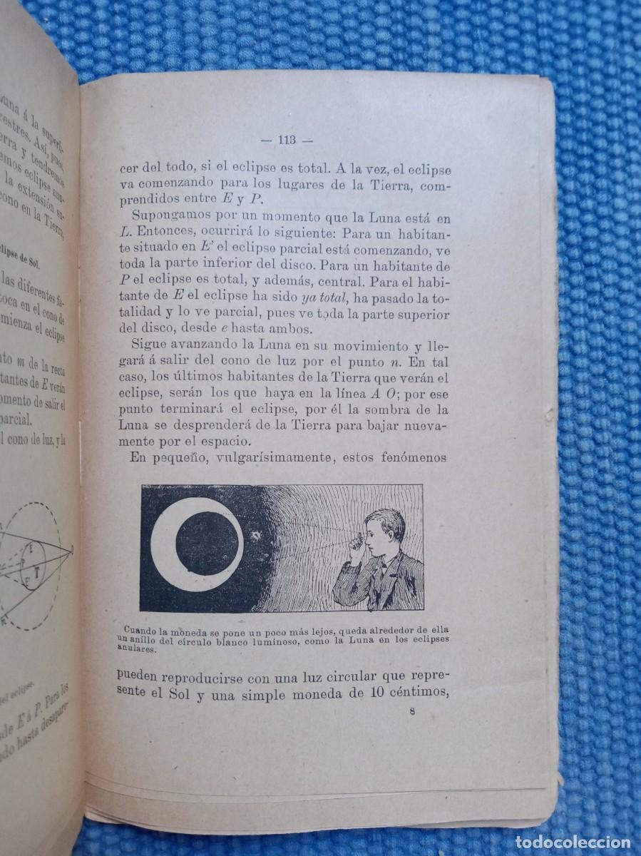 Libros de segunda mano: El Sol, la Luna y los eclipses. Con datos minuciosos e instrucciones para observar el de 30 de Agost - Foto 2