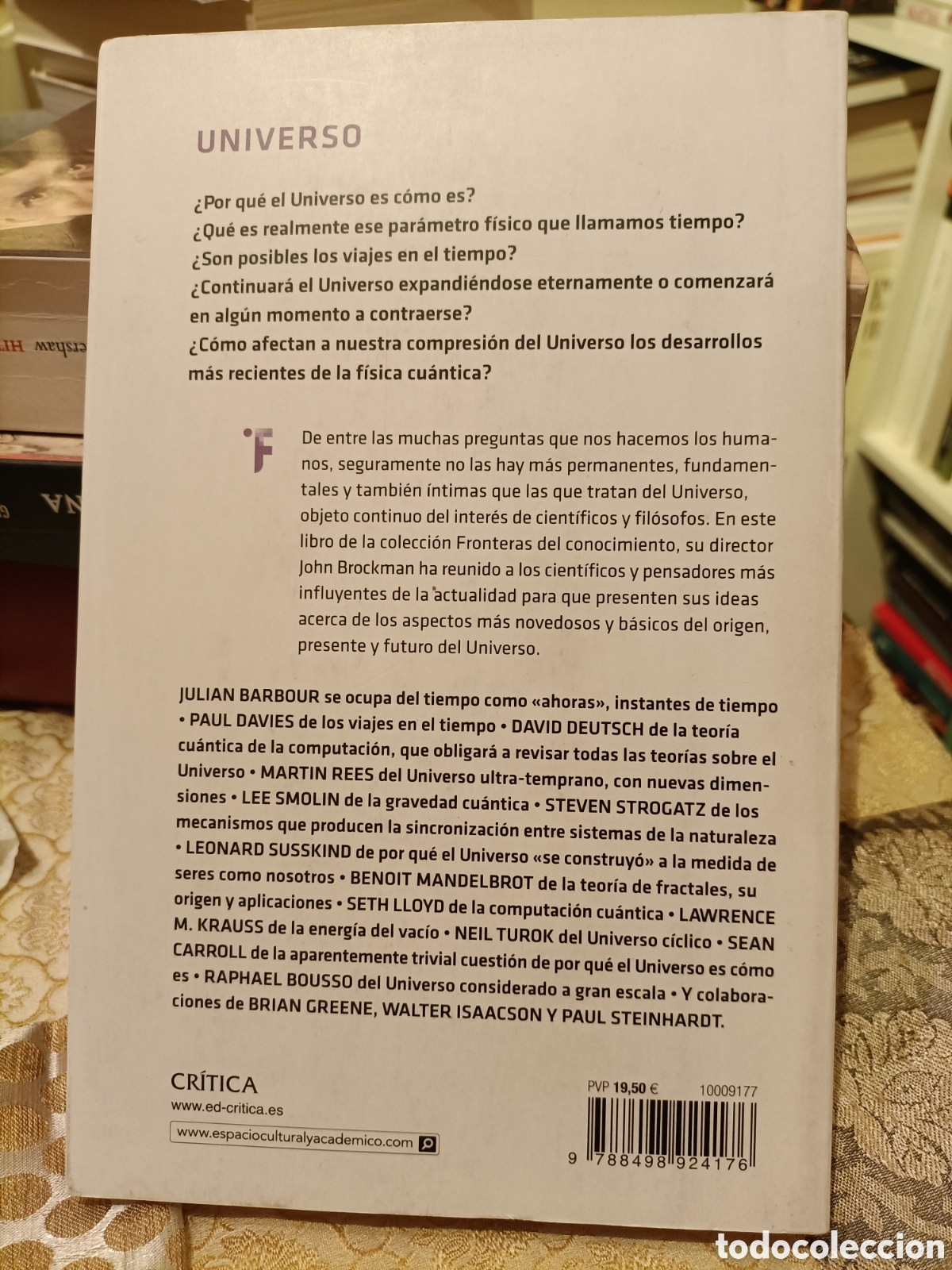 Libros de segunda mano: 1 ED 2012,Universo,John Brockman - Foto 2
