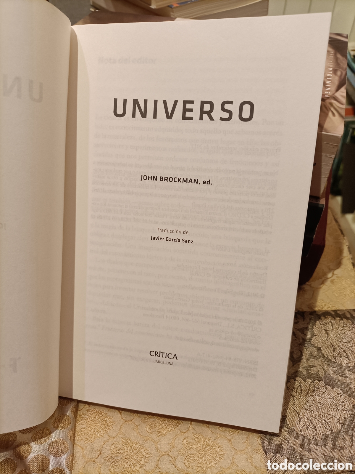 Libros de segunda mano: 1 ED 2012,Universo,John Brockman - Foto 5