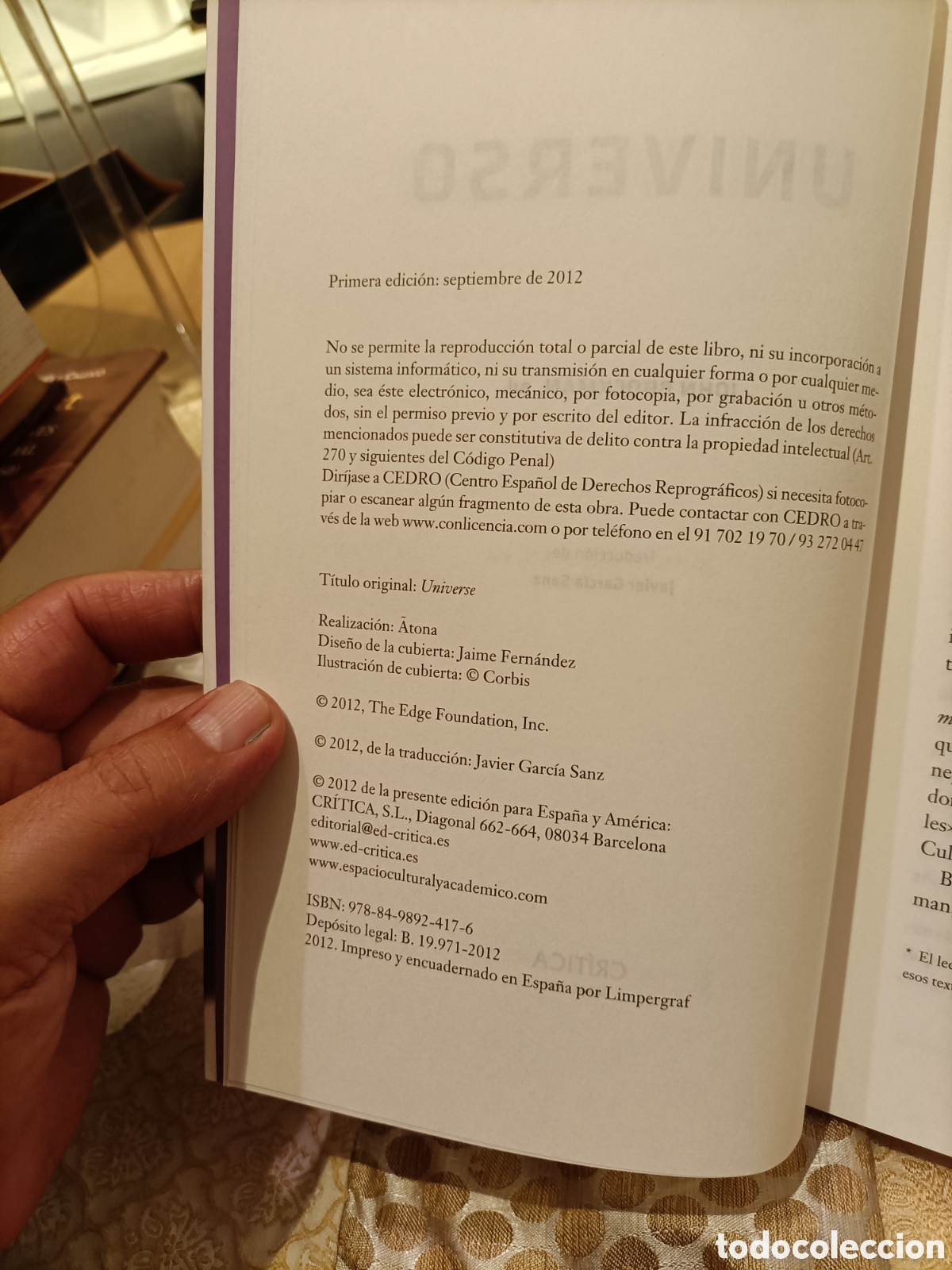 Libros de segunda mano: 1 ED 2012,Universo,John Brockman - Foto 6