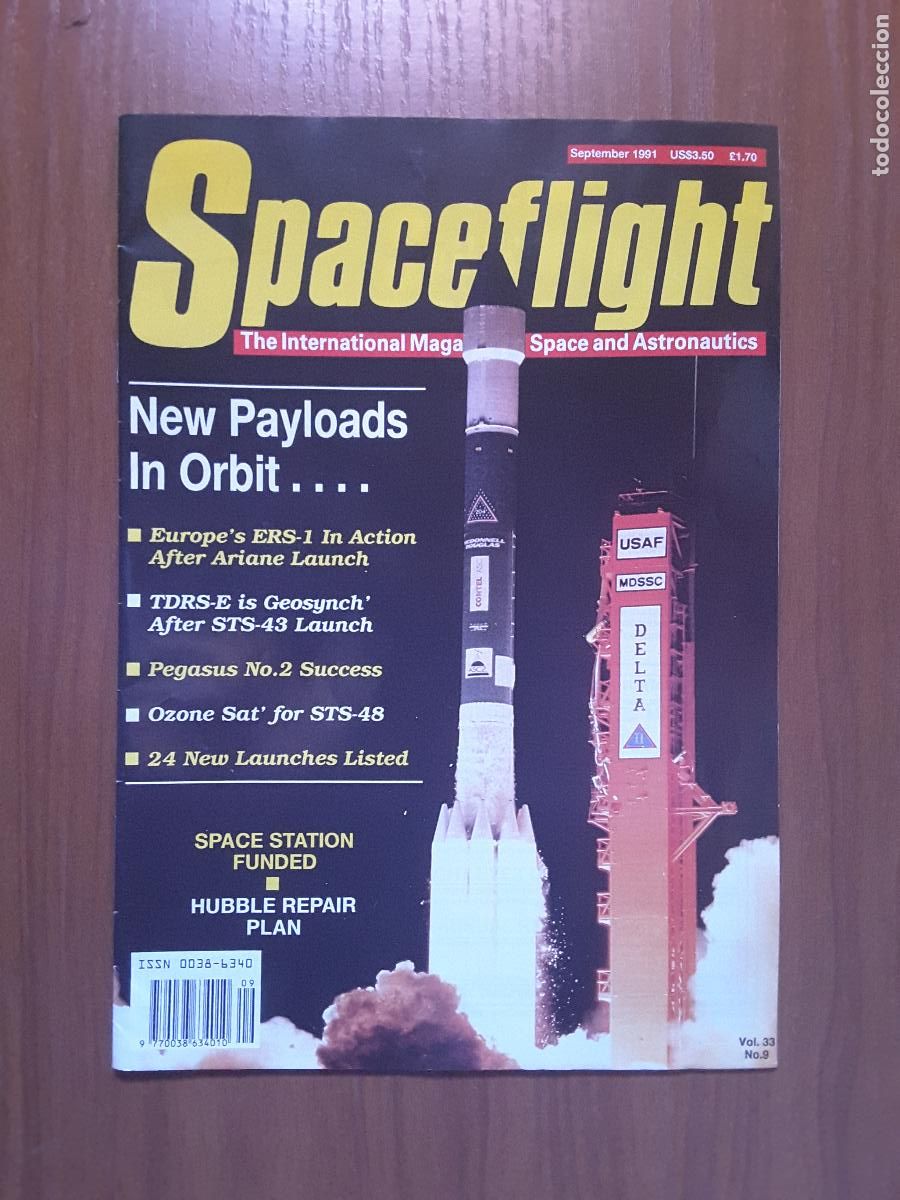 Libros de segunda mano: Spaceflight Vol. 33 No 9 - Revista exploraci&oacute;n del espacio en ingl&eacute;s. - Foto 1