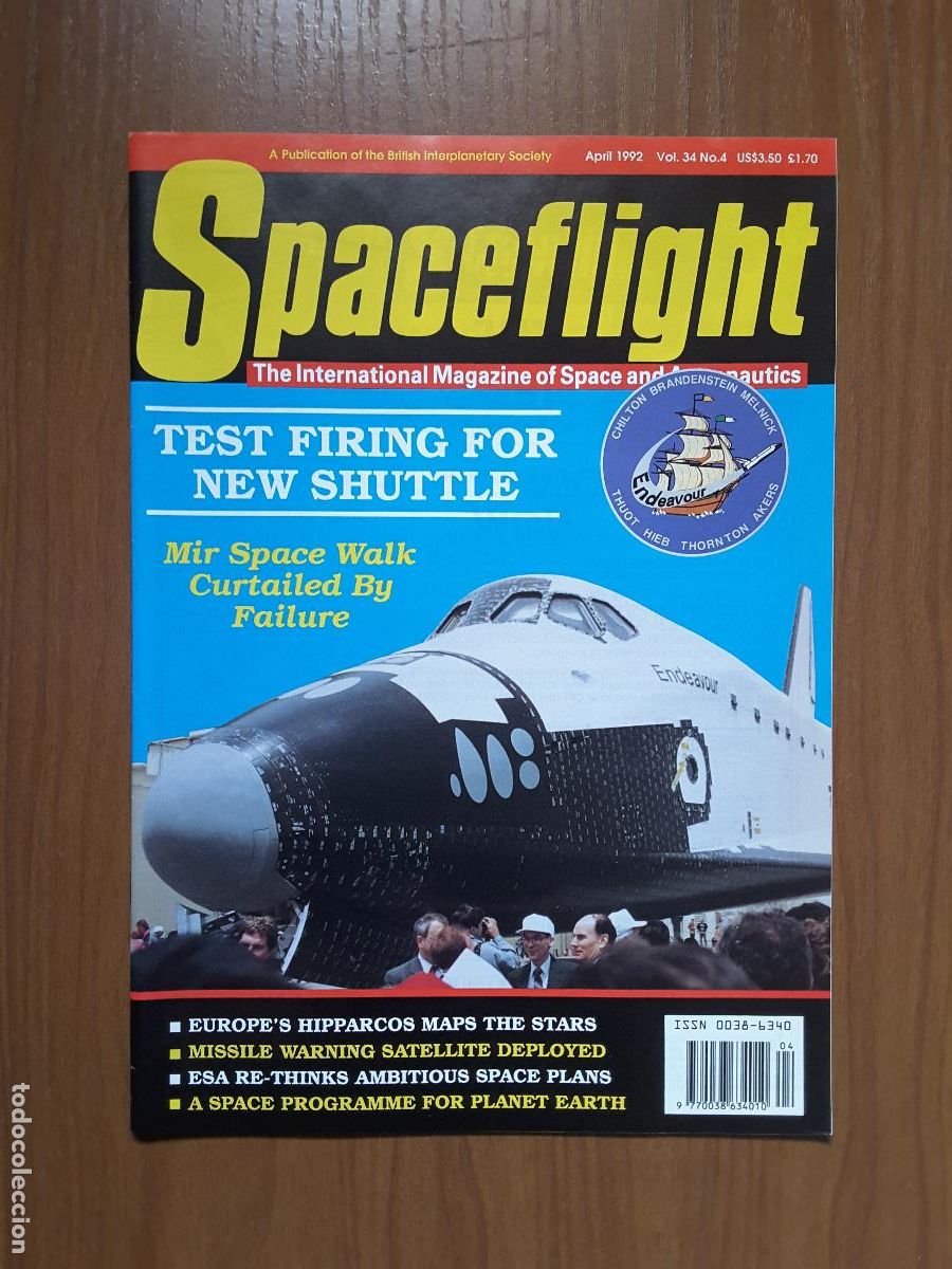 Libros de segunda mano: Spaceflight Vol. 34 No 4 - Revista exploraci&oacute;n del espacio en ingl&eacute;s. - Foto 1