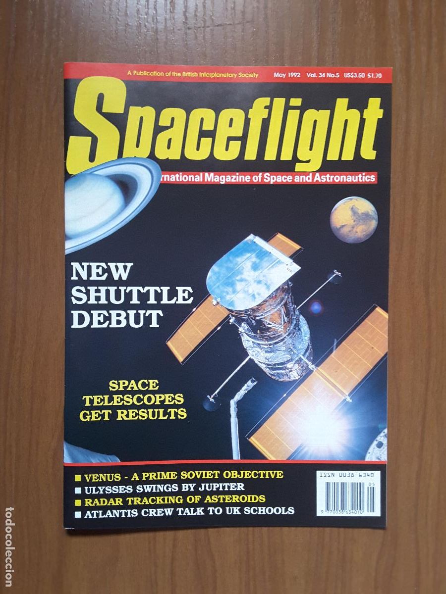 Libros de segunda mano: Spaceflight Vol. 34 No 5 - Revista exploraci&oacute;n del espacio en ingl&eacute;s. - Foto 1
