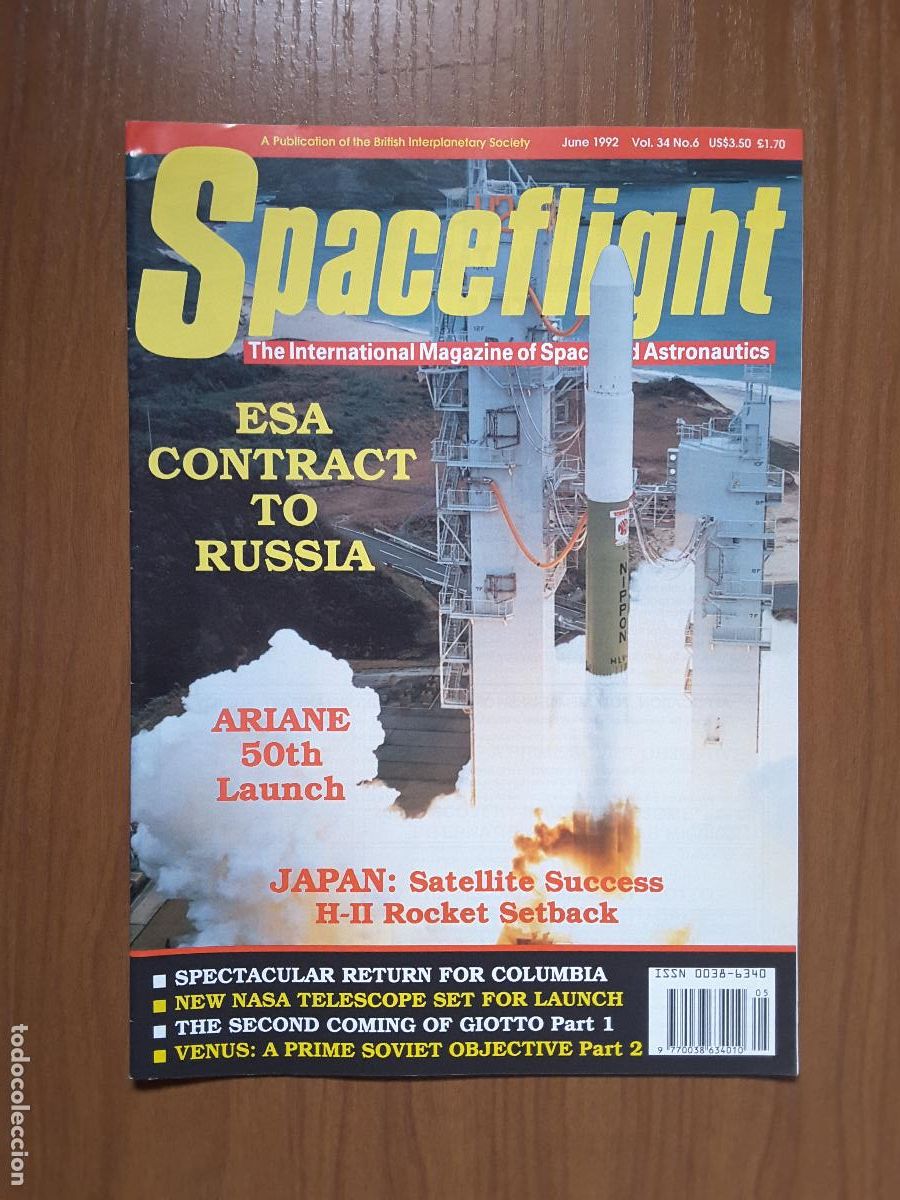 Libros de segunda mano: Spaceflight Vol. 34 No 6 - Revista exploraci&oacute;n del espacio en ingl&eacute;s. - Foto 1