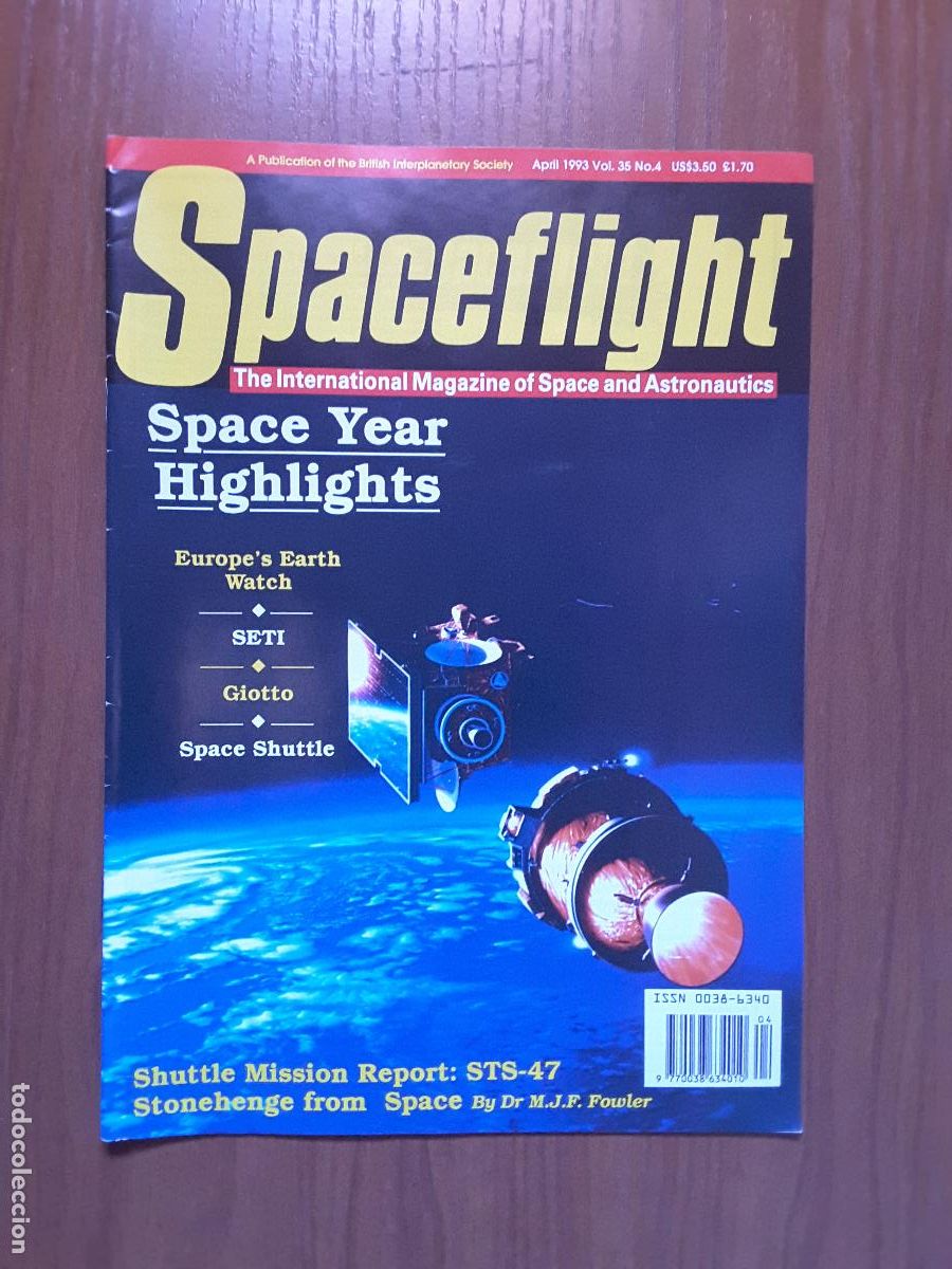 Libros de segunda mano: Spaceflight Vol. 35 No 4 - Revista exploraci&oacute;n del espacio en ingl&eacute;s. - Foto 1