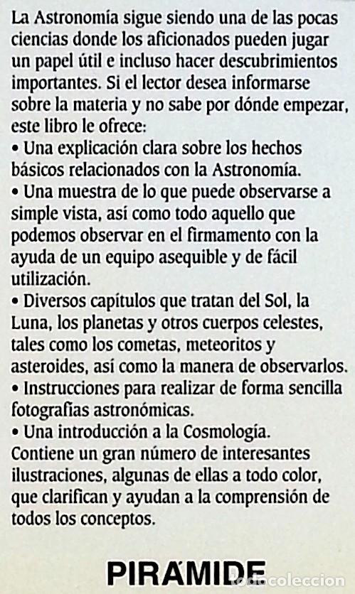 Libros de segunda mano: Aprende t&uacute; solo Astronom&iacute;a - Patrick Moore - Foto 3