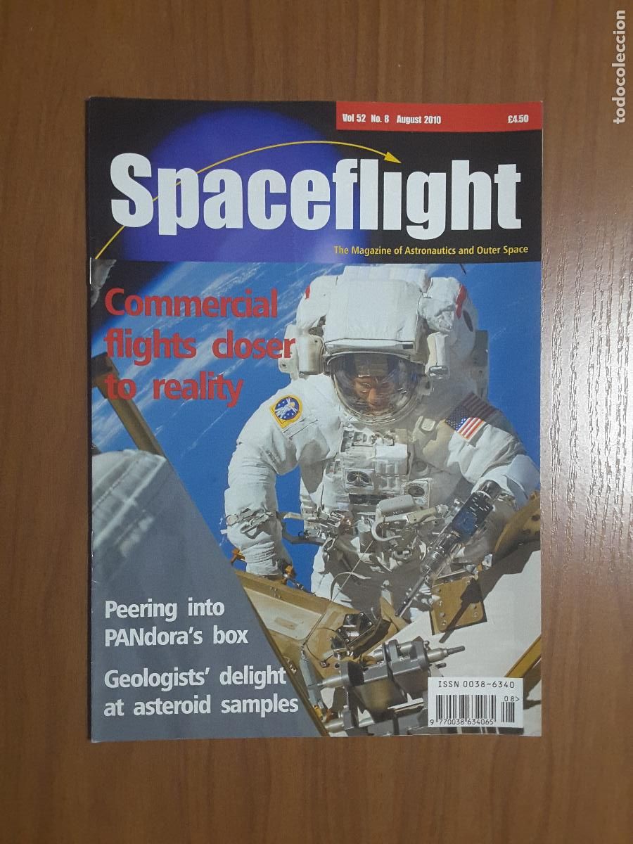 Libros de segunda mano: Spaceflight Vol. 52 No 8 - Revista exploraci&oacute;n del espacio en ingl&eacute;s. - Foto 1