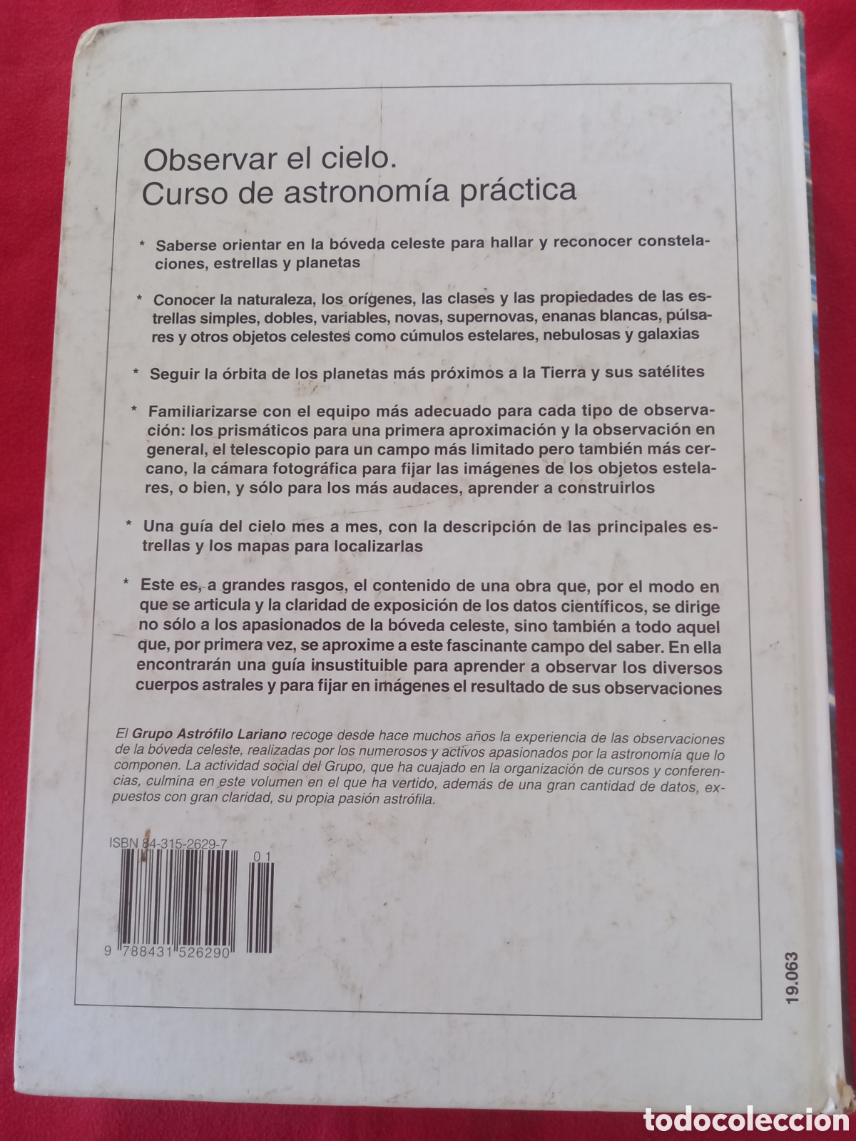 Libros de segunda mano: Observar el cielo. Curso de astronom&iacute;a pr&aacute;ctica. - Foto 2