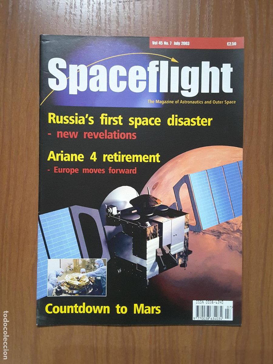 Libros de segunda mano: Spaceflight Vol. 45 No 7 - Revista exploraci&oacute;n del espacio en ingl&eacute;s. - Foto 1