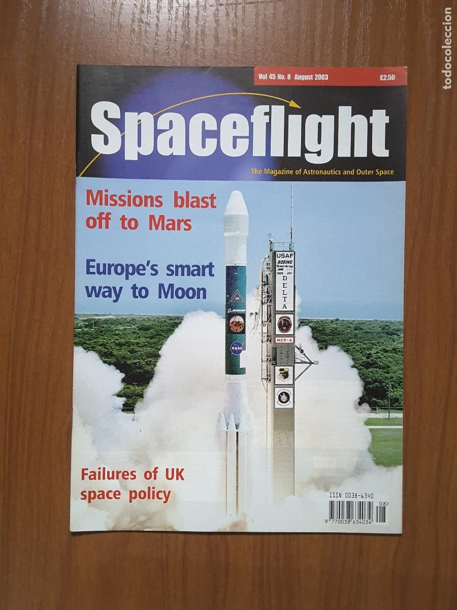 Libros de segunda mano: Spaceflight Vol. 45 No 8 - Revista exploraci&oacute;n del espacio en ingl&eacute;s. - Foto 1